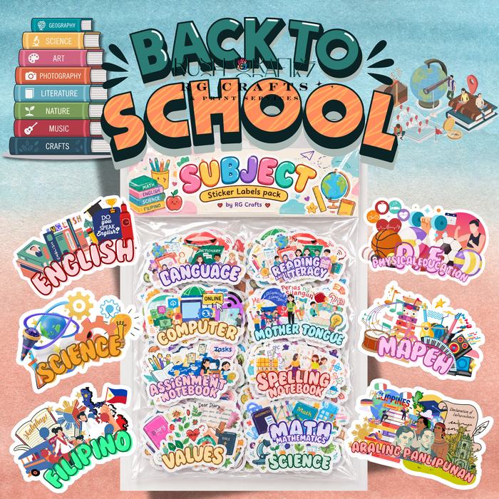 SUBJECT Sticker Labels