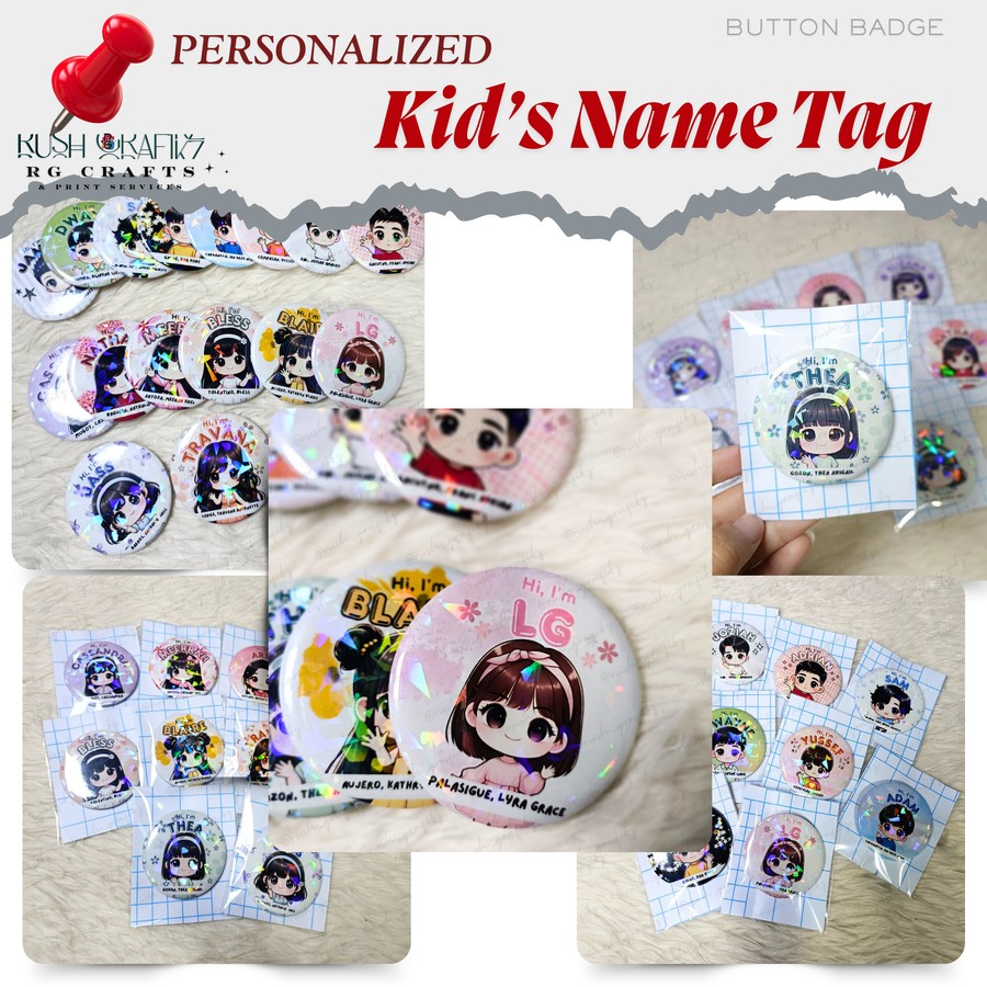 Personalized Kid's Name Tag