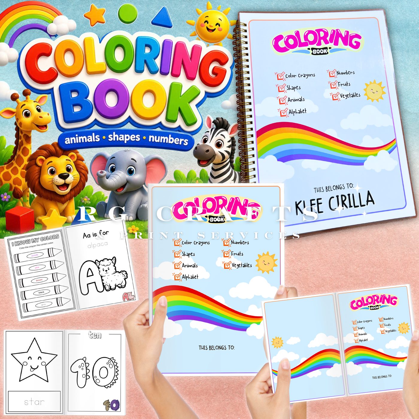 NEW SET - Coloring Book